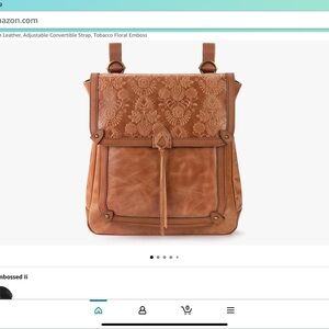 The Sak Tan Floral Embossed Backpack